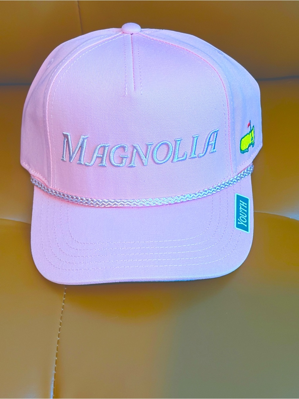 Magnolia Pink Youth (Ladies) Baseball Cap with Embroidered Logo